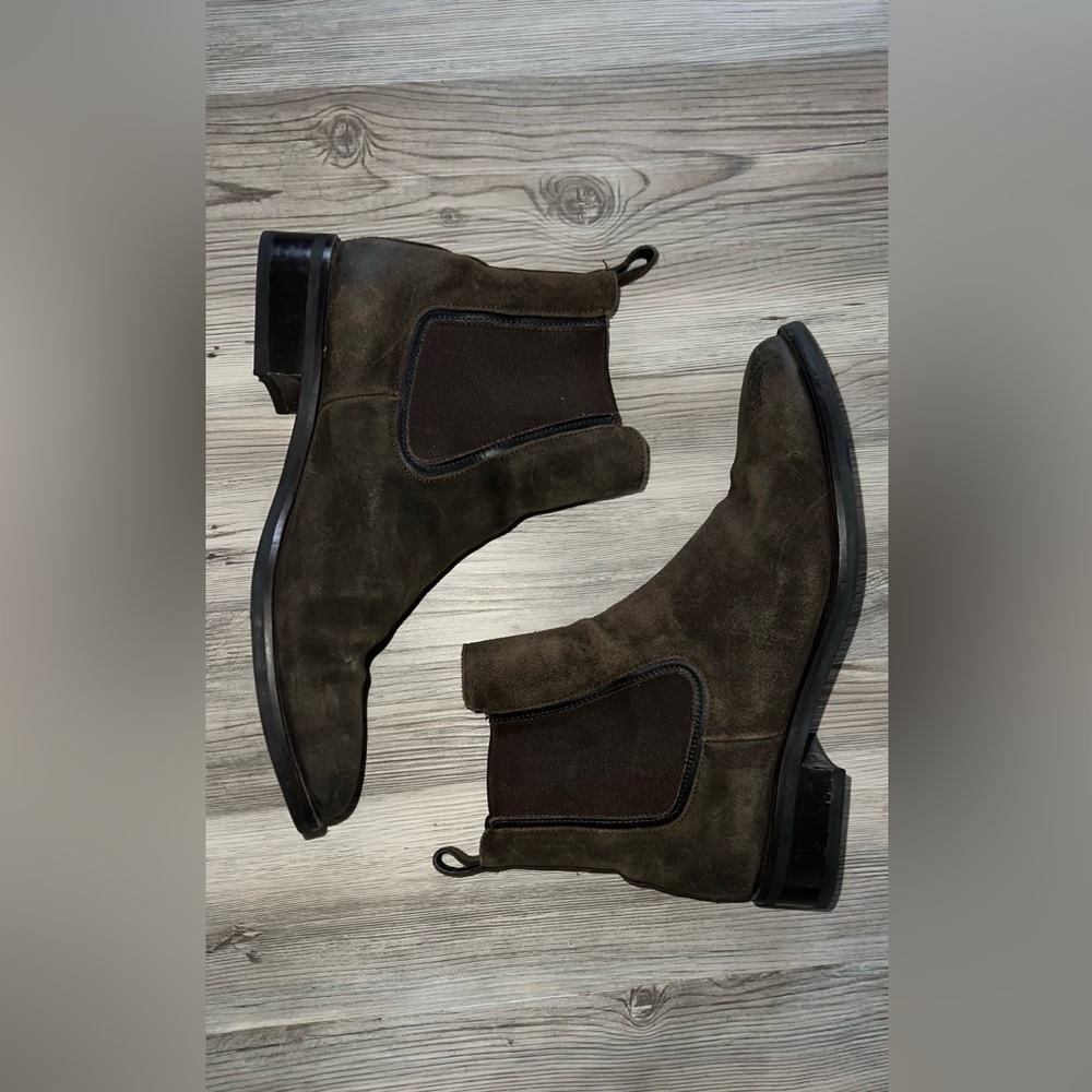 Thursday Boot Company Duchess Chelsea Boots Women’s Sz 11 Chocolate Suede Ankle - Picture 3 of 10